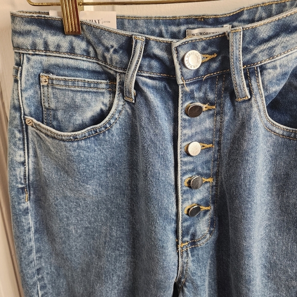 NEW We Wore What The Danielle Jeans High Rise Straight 27 - Picture 7 of 14